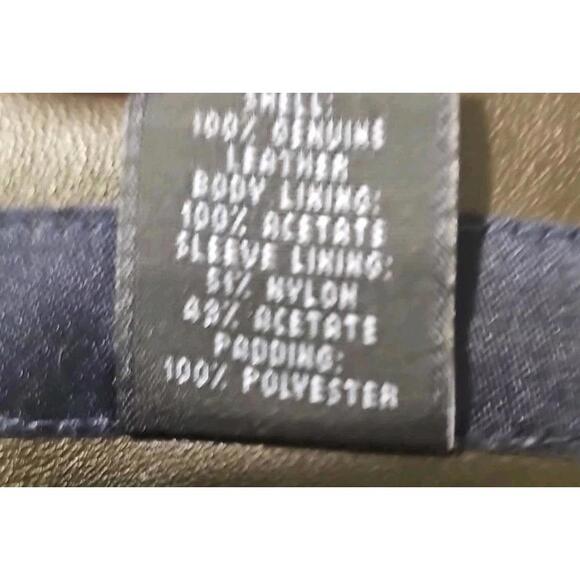 Vintage GAP Men’s Size XXL Brown Leather Zip Up Coat Jacket Long Lined Y2K EUC - Picture 6 of 9